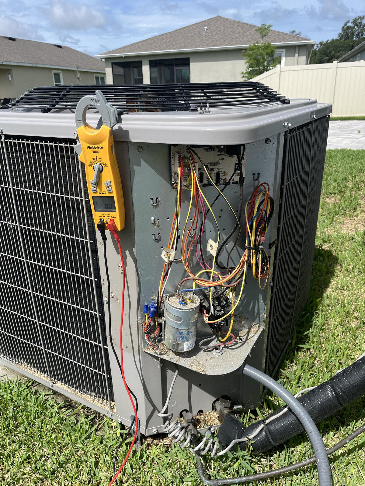 Air Direct Services performing heat pump diagnostics in Tampa Bay