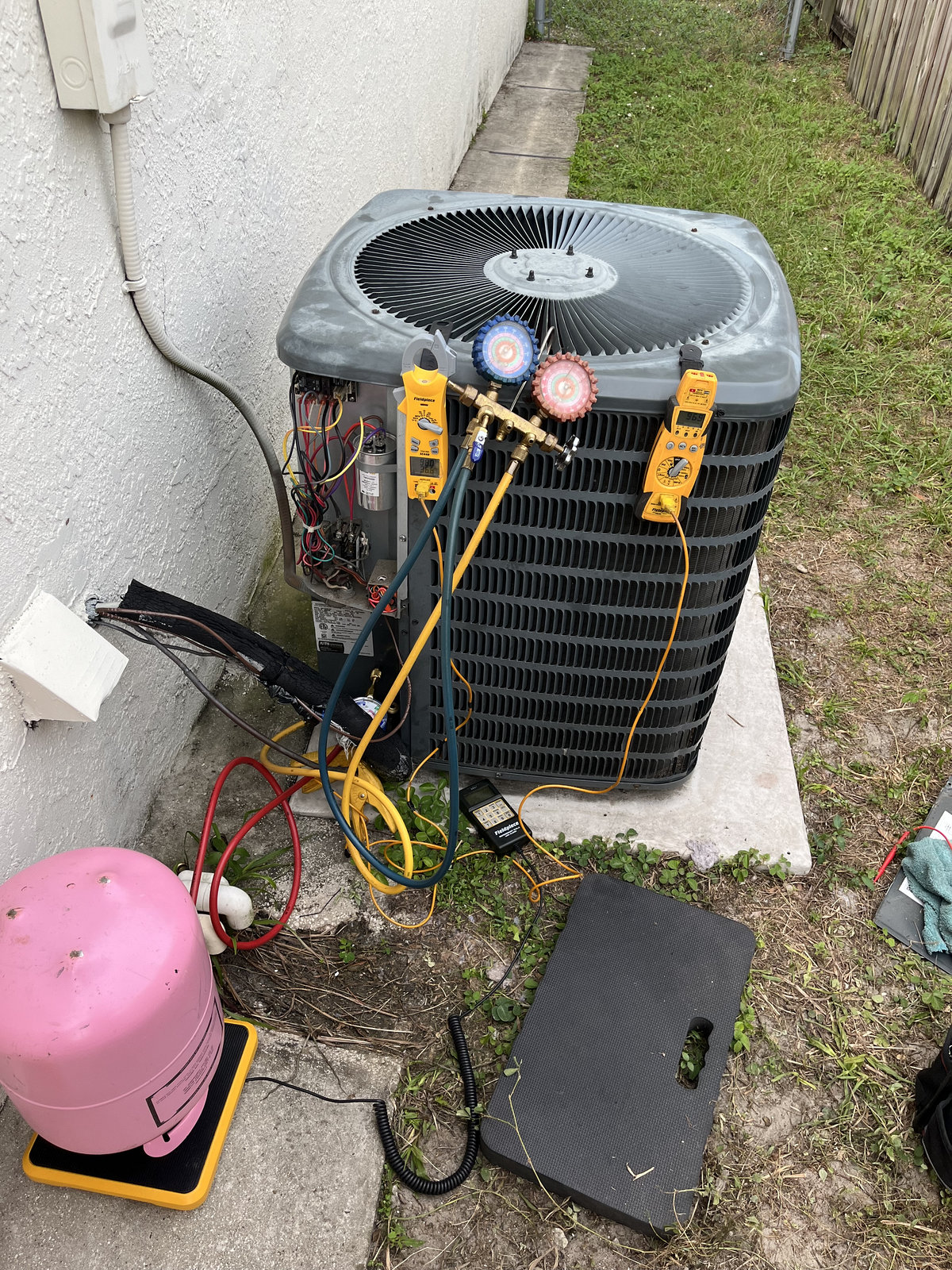 Example of heat pump repair work by Air Direct Services